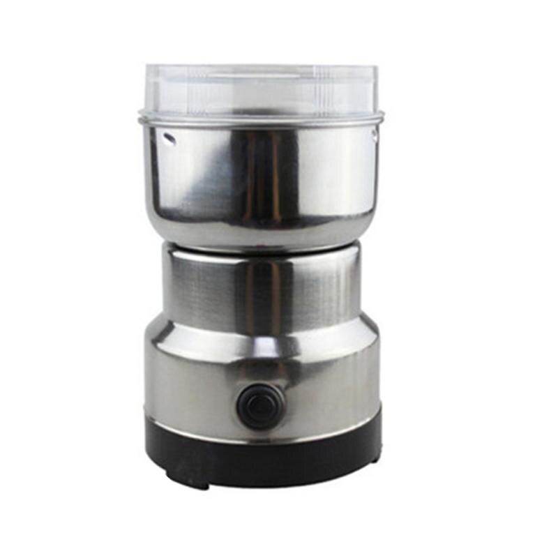 220v elektriske rustfrit stål kaffebønner nødder krydderi kværne fræsemaskine manuelle kaffemøller kaffebønner køkken spisestue: 110v