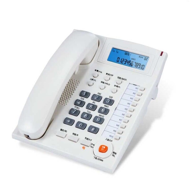 Wired Home Office Caller ID Display Landline Fixed Telephone with Redial Function: 4