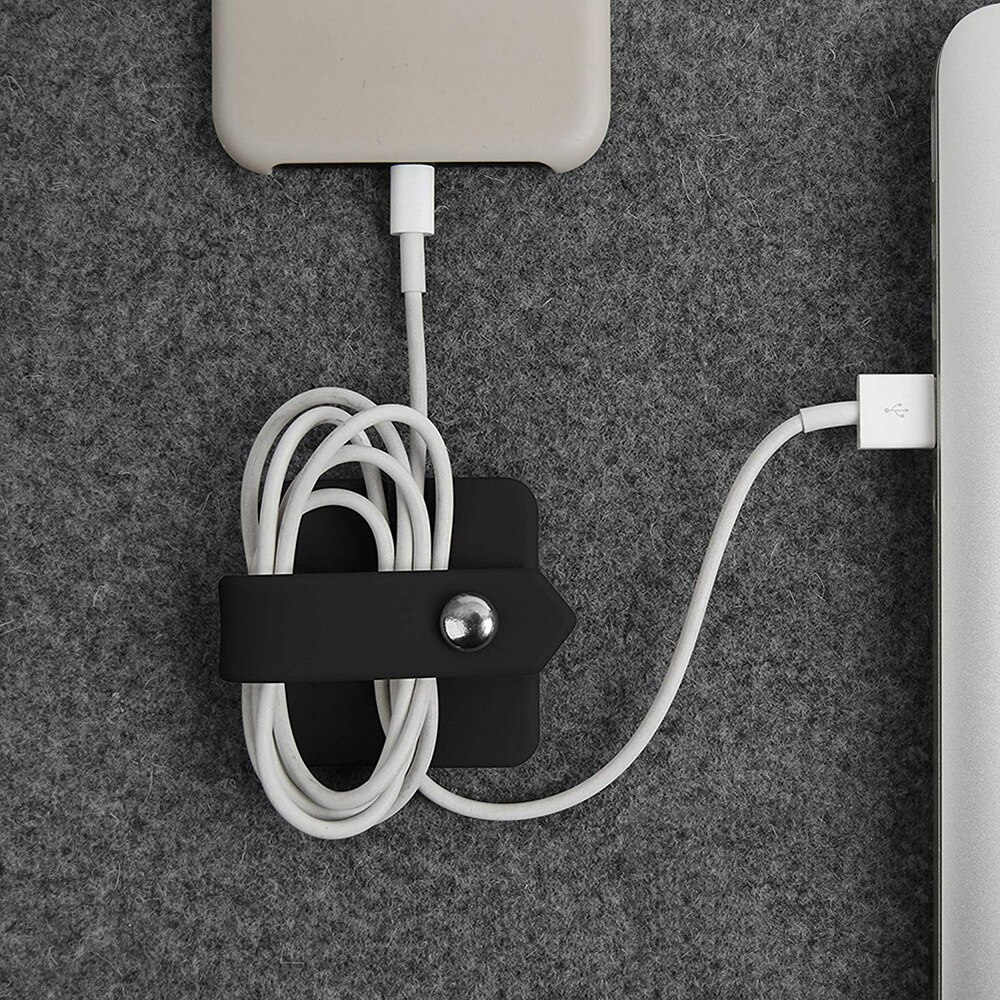 Silikon Telefon Kabel Veranstalter Kopfhörer Kabel Veranstalter Kabel Manager Kopfhörer Ohrhörer Halfter Kabel Wickler Schwarz Grün