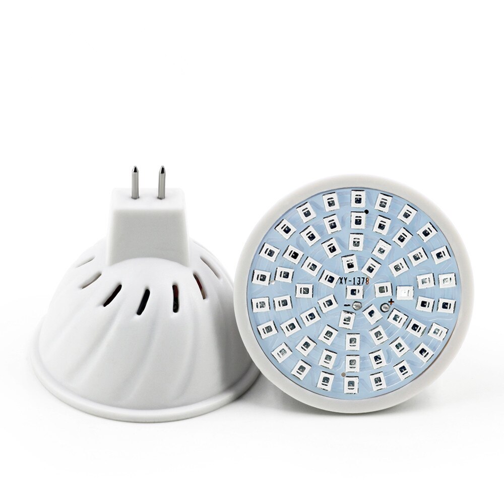 Lampe horticole de croissance LED E27 E14 MR16 GU10, 220/110V, 60/80LED, spectre complet, éclairage pour jardin intérieur