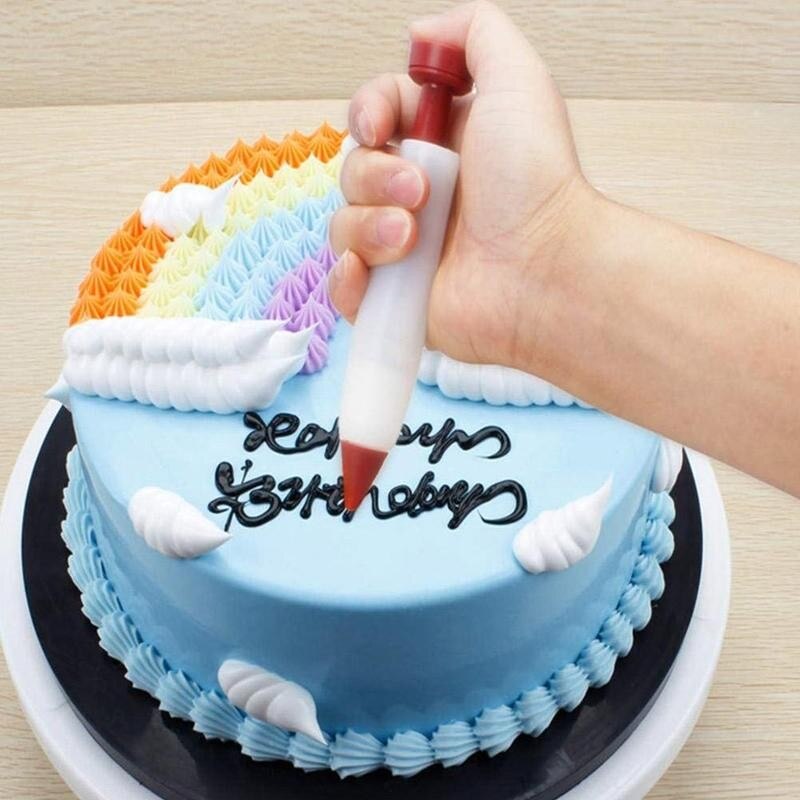 Silicone gâteau seringue stylo Fondant gâteau stylo pâtisserie glaçage gâteau bricolage écriture chocolat décoration cuisson Fondant seringue outils T9X2