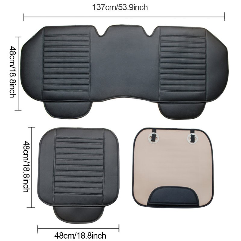 Lederen Auto Stoelhoezen Waterdichte Universele Seat Protector Voor Automobiles Auto Zitkussen Set Mat Auto Accessoires Ademend