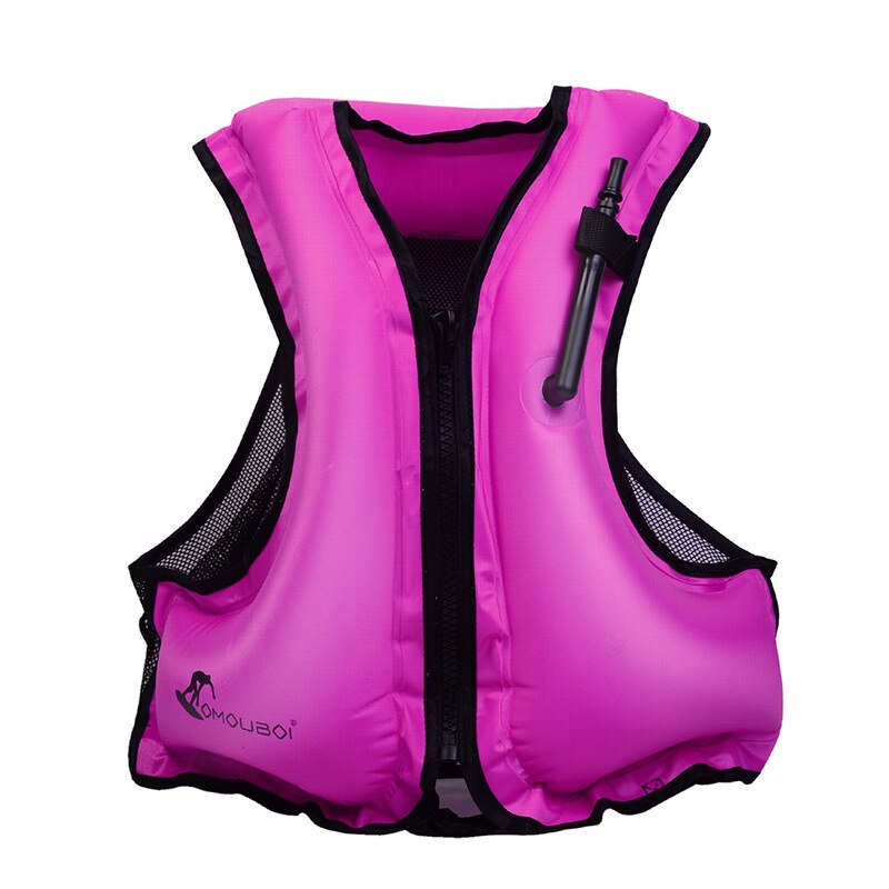 Erwachsene Aufblasbare Schwimmen Leben Weste Jacke Schnorcheln Schwimm Gerät Schwimmen Treiben Surfen Überleben Wasser Sport Life Saving: Pink 1