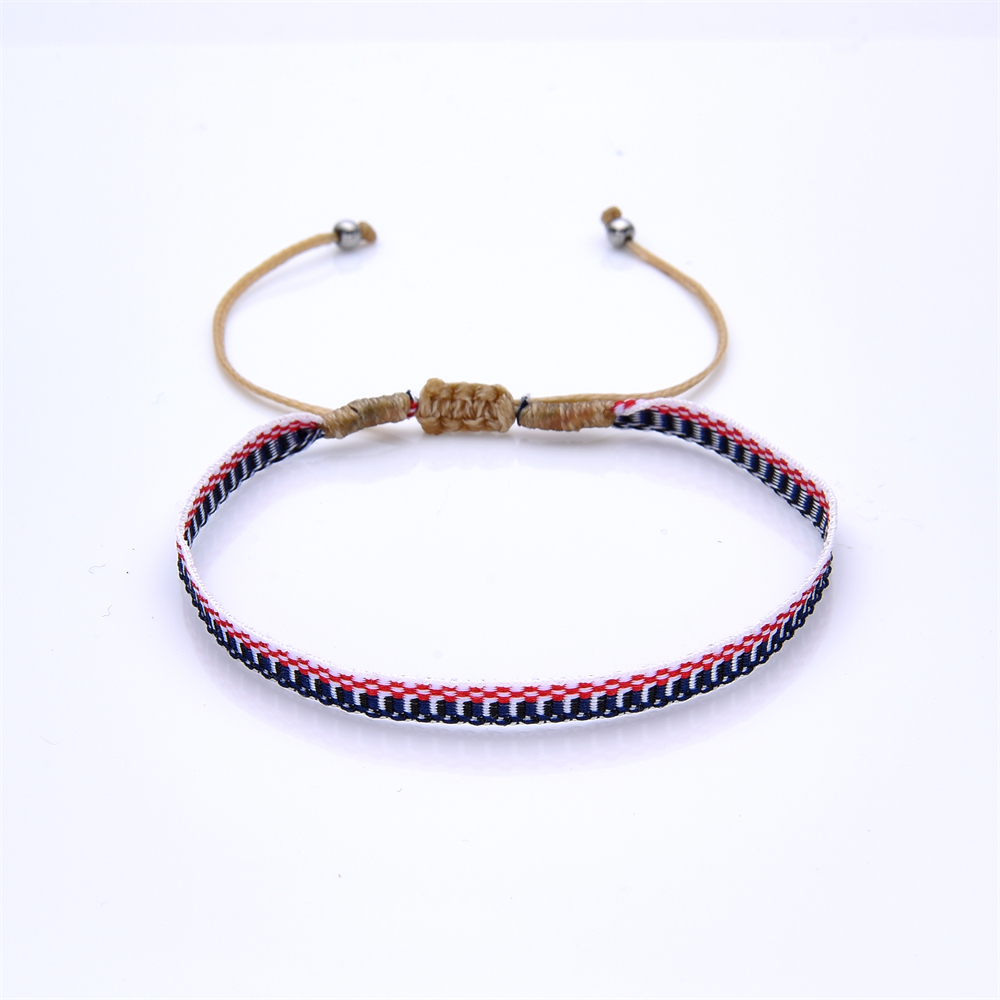 KKBEAD Colombia Armband Stof Armbanden Vrouwen Mannen Handgemaakte Gevlochten Polsband Vintage Pulseras Boho Sieraden: Groene Dragonly