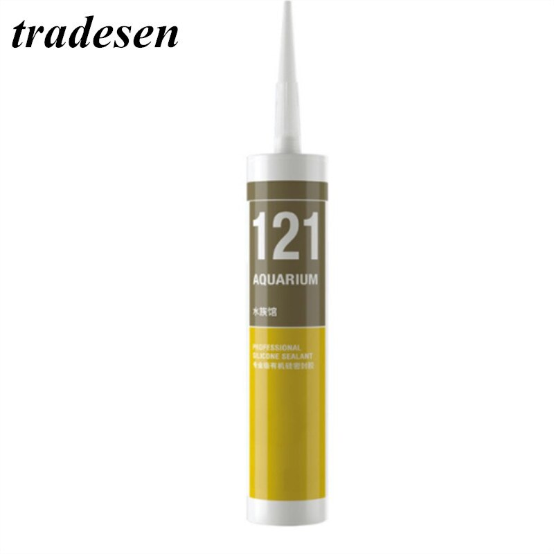Sellador de silicona semisólida para acuario, sellador de silicona para tanque de peces de 300ML, adhesivo de vidrio 121, 1 botella