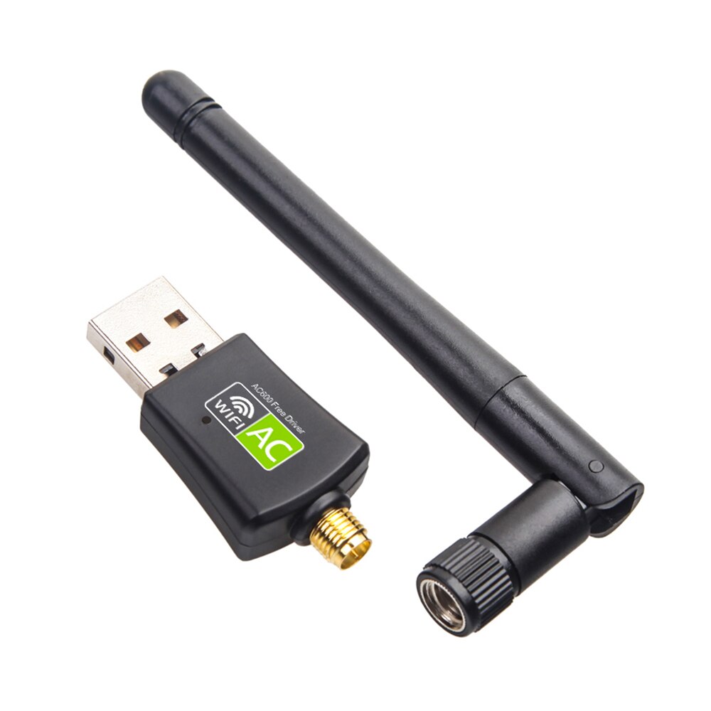 600Mbps Wifi Adapter Network Card Dual Band 2.4G/5G Wireless Network Adapter 802.11ac USB Wifi Adapter For Desktop Laptop PC
