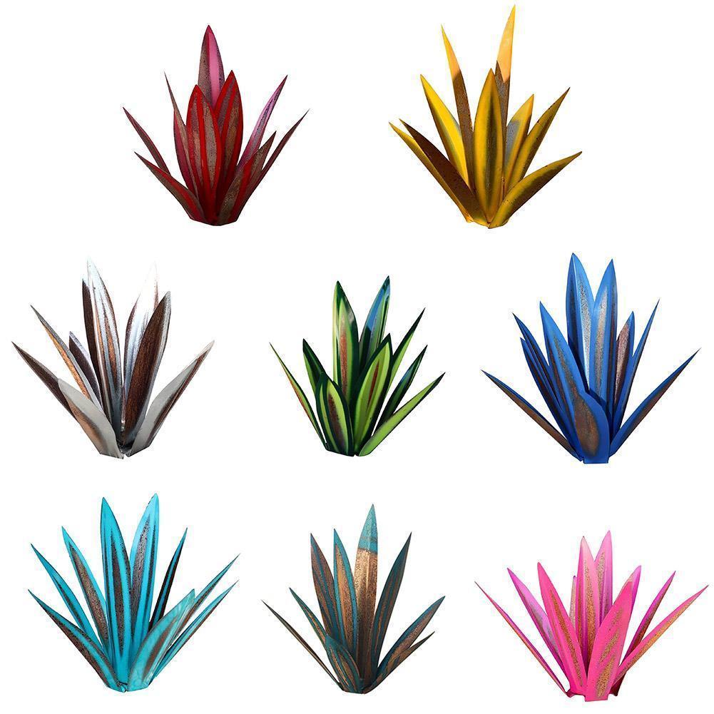 Tequila – Sculpture rustique en métal pour décoration de maison, bricolage, jardin, maison, cour, feuilles d'extérieur, 9 pièces, Y4L8