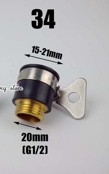 kitchen water purifier faucet aerator adapter: Black