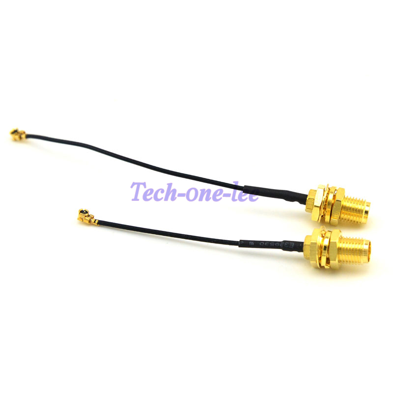 2 piece Mini PCI U.FL to SMA connector Antenna WiFi Pigtail Cable IPX to SMA extension