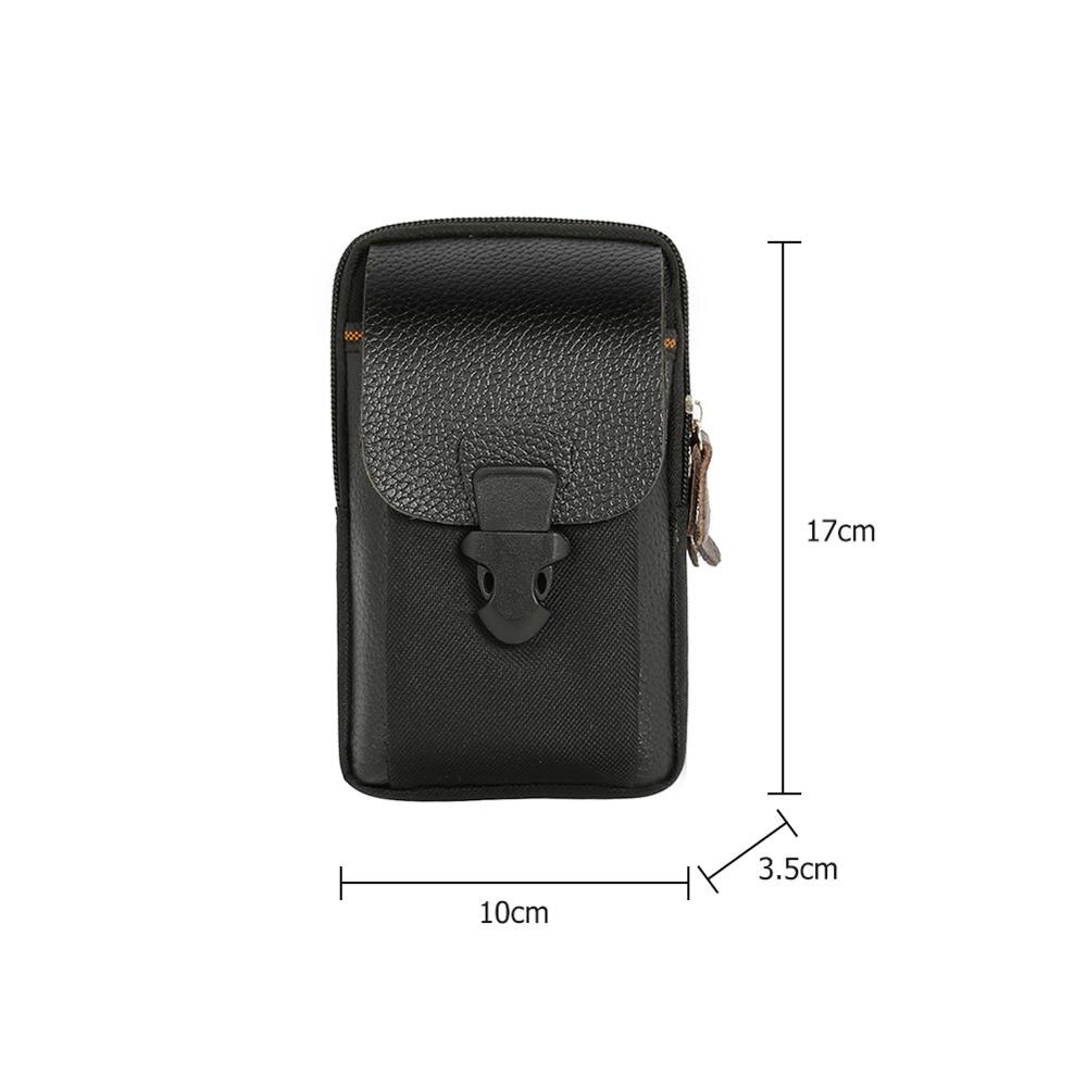 Zipper Männer Taille Taschen Kleine Karte Halter 6 zoll Telefon Packs Gürtel Tasche Fanny Pack