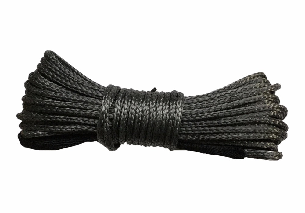 Alta qualidade 5mm x 28m linhas corda uhmwpe cabo do guincho sintético com bainha acessórios do carro