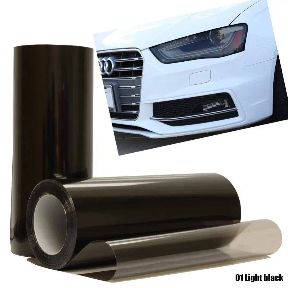 Luz de faro de coche, tinte de luz trasera, pegatina de vinilo, lámpara autoadhesiva, pegatina de luces de aluminio para accesorios de faros de coche