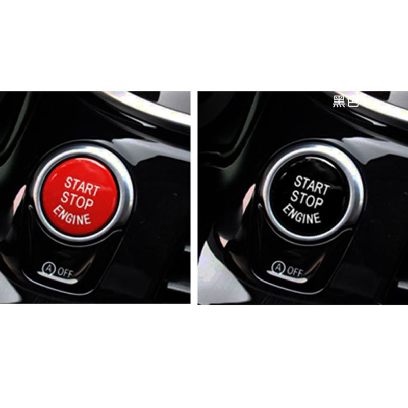 Start stopp motor tryckknapp brytare lock en knapp start röd knapp modifierad inredning för  x1 x3 x5