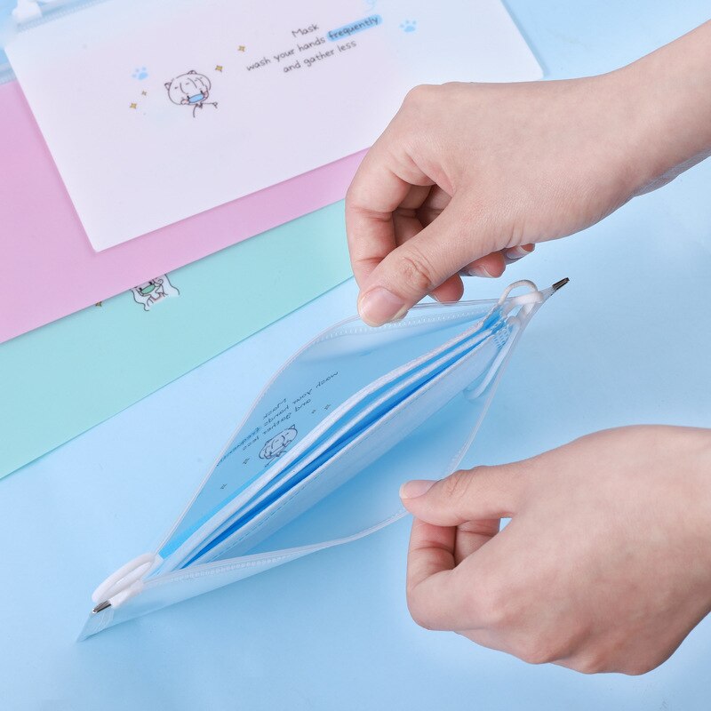 Pochette De Rangement Pratique Pour Masques - Organiseur Neutre Et Simple