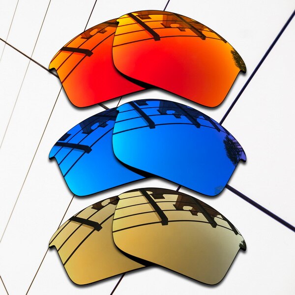 E.O.S Polarized Replacement Lenses for Oakley Bottle Rocket Sunglasses - Varieties Colors: Fire-Blue-BronzeGold