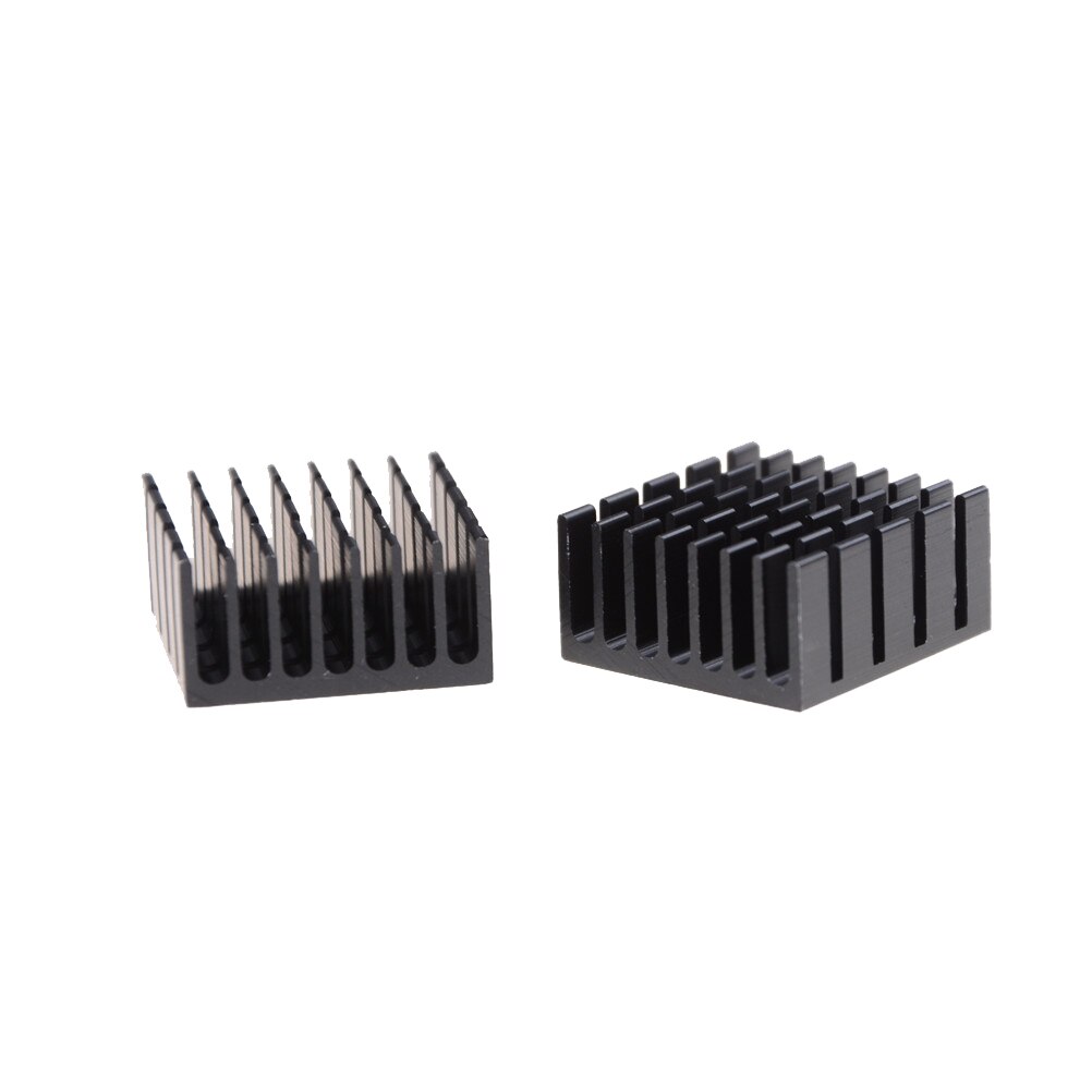 10 stk/parti 20mm x 20mm x 10mm køleplader køleplader køler aluminium radiator sort farve