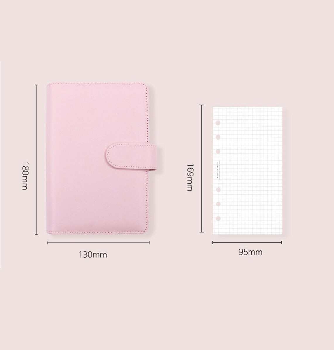 A6 Pu Loose Leaf Binder Losbladige Kern Diy Bindmiddel Notebook Cover Note Book Journal Kantoor School Briefpapier