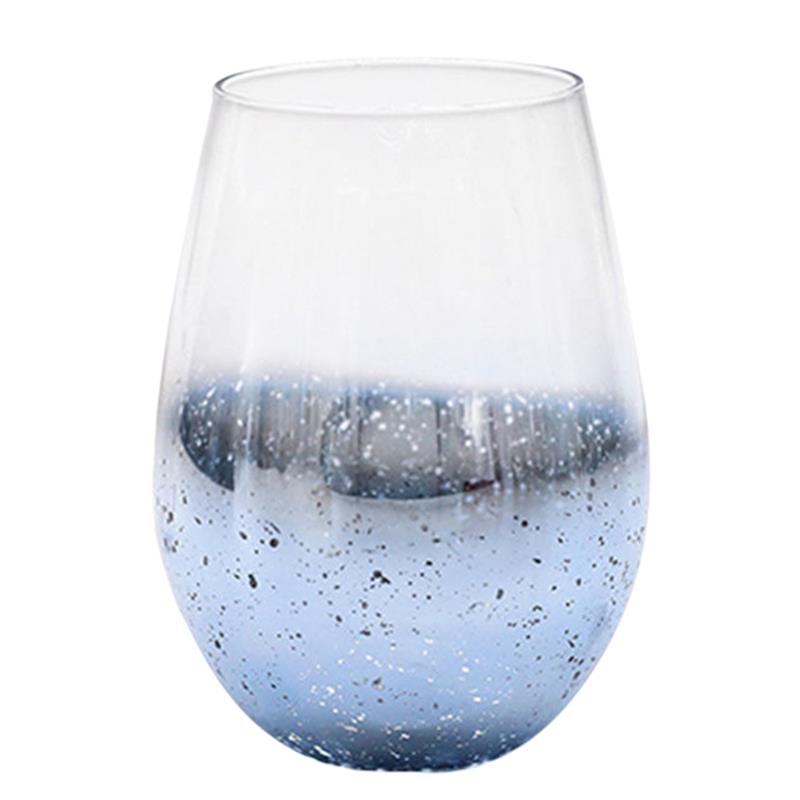 Water Glass Starry Glitter Tumbler Water Cup Wine Glass Drinking Glass Beer Coffee Drink Tea Mugs Transparent Drinkware: Blue