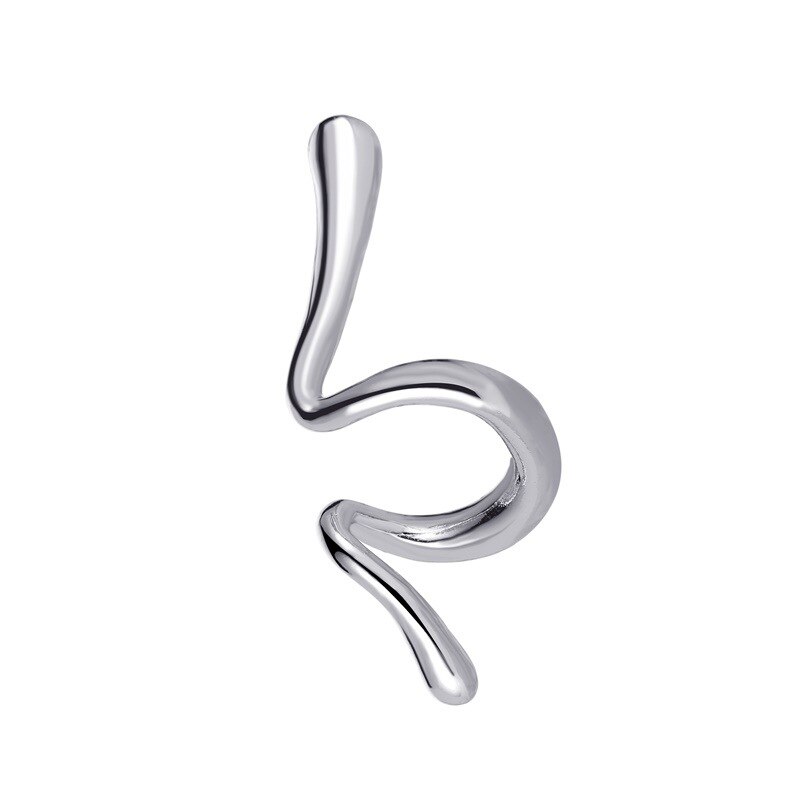 Puck Rock – boucles d'oreilles étoile en cristal pour femmes, manchette à un côté, Vintage, doré, de noël, de saint-valentin: e123yin