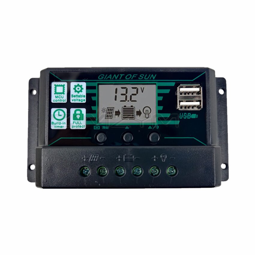 Painel solar portátil, sistema solar de 250w, 540x280mm + 10a/20a/30a/40a/50a/60a controle, porta usb dupla 12v, 24v