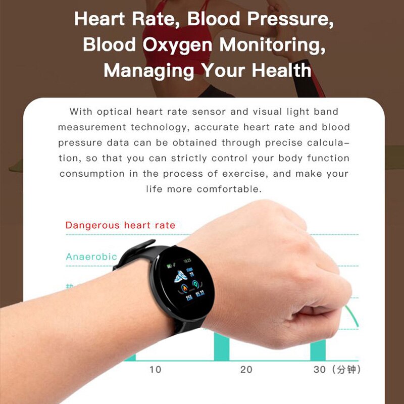 Sport Smart Horloge Mannen Smartwatch Vrouwen Slimme Horloge Bloeddruk Heart Monitor Waterdichte Smartwatch Horloge Top Digitale Horloge