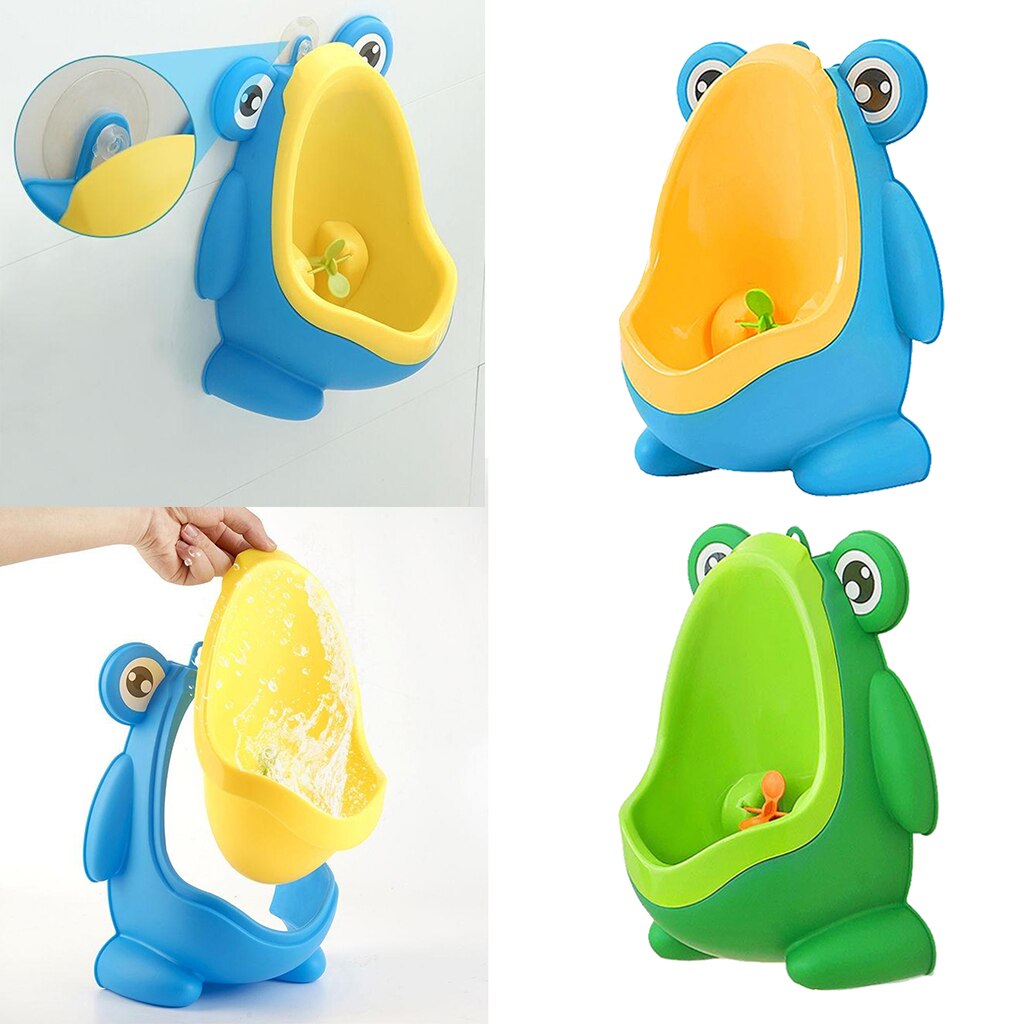 Grenouille petits garçons pipi toilette enfants pot urinoir mural facile à nettoyer