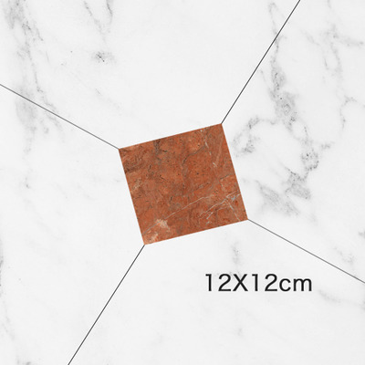 10pcs Self-Adhesive Floor Tile Stickers PVC Waterproof Wall Ceramic Sticker Wear-resistant Art Diagonal Home Decoration: F3