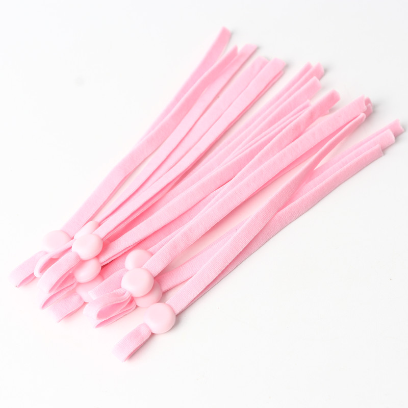 60 stück von Farbe Maske Elastische Band Nylon Elastische Handgemachte Diy Nähen Zubehör Einstellbare Maske Ohr Seil Material 11-12CM: Light Pink  60pcs