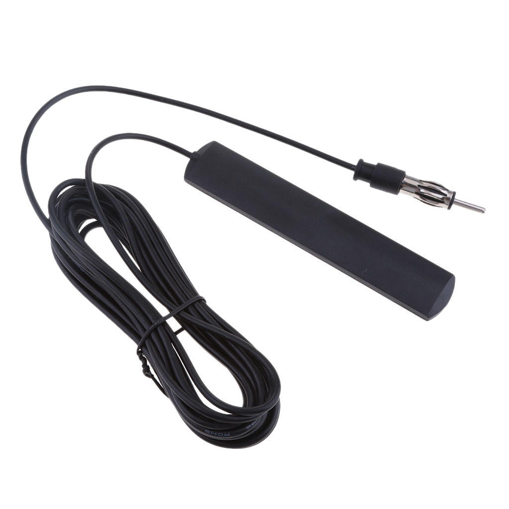 Universal Car FM Radio Antenna Patch Aerial Windscreen Mount 5M Cable