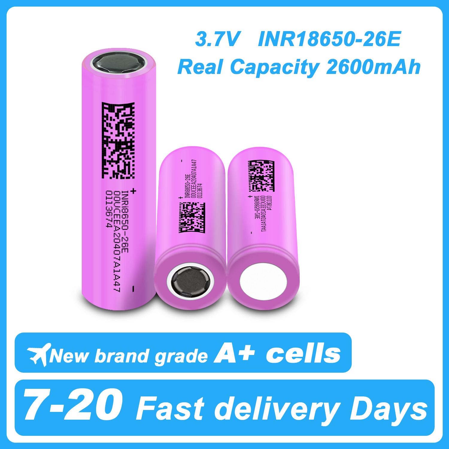 18650 2600mAh Battery 3.7V 10A Discharge Lithium Ion Rechargeable Battery for Powerbank Lamp Flashlight 18650 Batteries