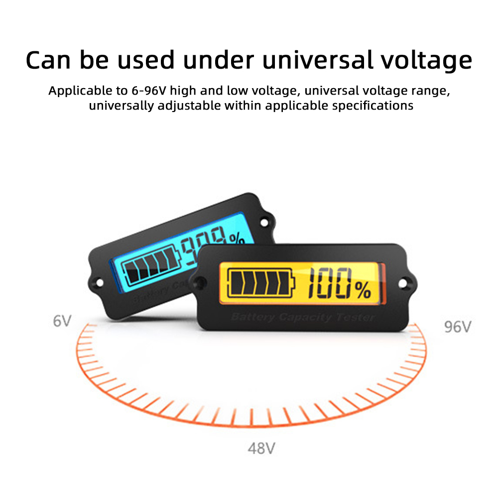 12v 24v 48v ly6w ly7s lithium li-ion lipo batteri kapacitetsindikator lcd-display blybatteri detektor tester