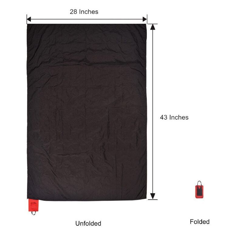 Kompakt utomhusfilt camp beach picknick fickmatta nylon vattentät resematta  g92f