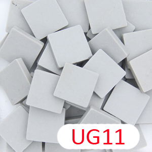 200 gram / 2 cm (18mm )  uglaserede porcelænsfliser: Ug11