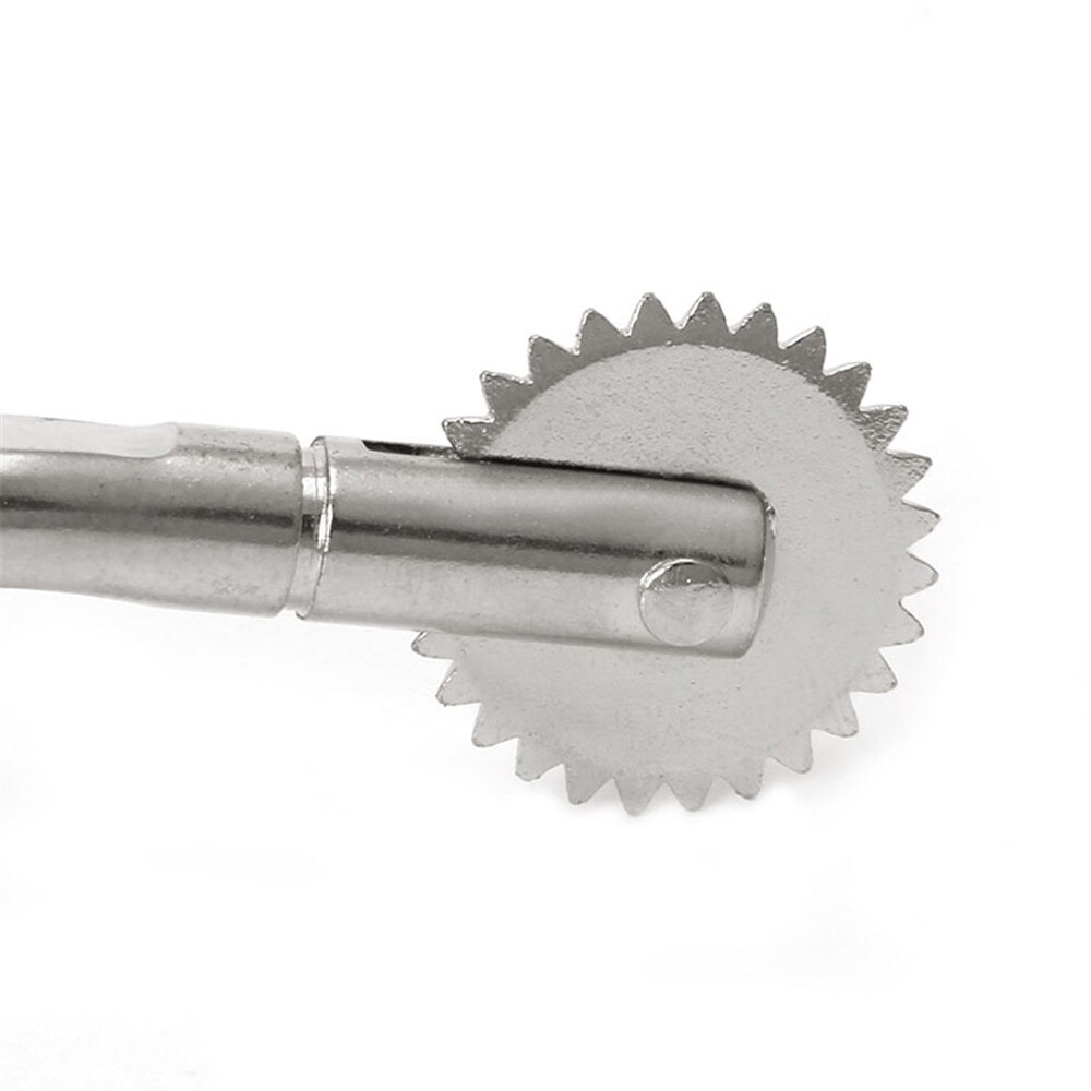 Needle Point Tracing Wheel with Wood Handle, 4mm Leather Paper Cloth Sewing tracing wheel Overstitch Wheel leather Tool