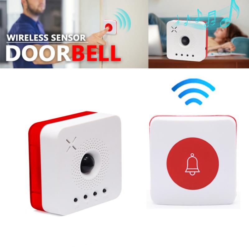 Wireless Sensor Doorbell Human Body Induction Door Bell Visitor Alert Chime Alarm Burglar Doorbell for Office/Home Security: 03