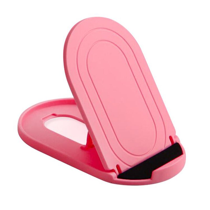 Mini soporte portátil para teléfono, base de escritorio universal de 4 grados ajustable para teléfono móvil iPhone y Android: A-Pink