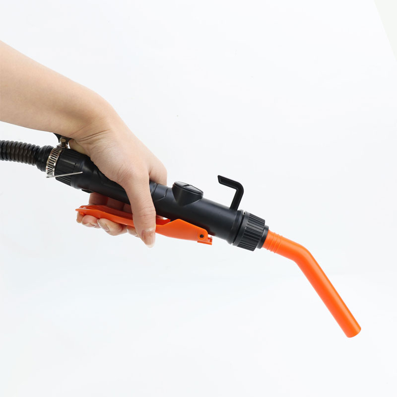 EAFC Car Transfer Pump Battery Powered Fuel Oil Pump Control Nozzle Portable Handheld Liquid Transfer Pump For Gas Diesel Pump