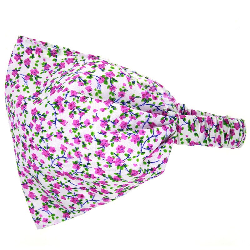 Mixiu 1Pcs Baby Bandana Hoed Print Bloemen Hoofdband Boog Knoop Haarband Hoofddeksels Kids Photo Prop Haaraccessoires: 3