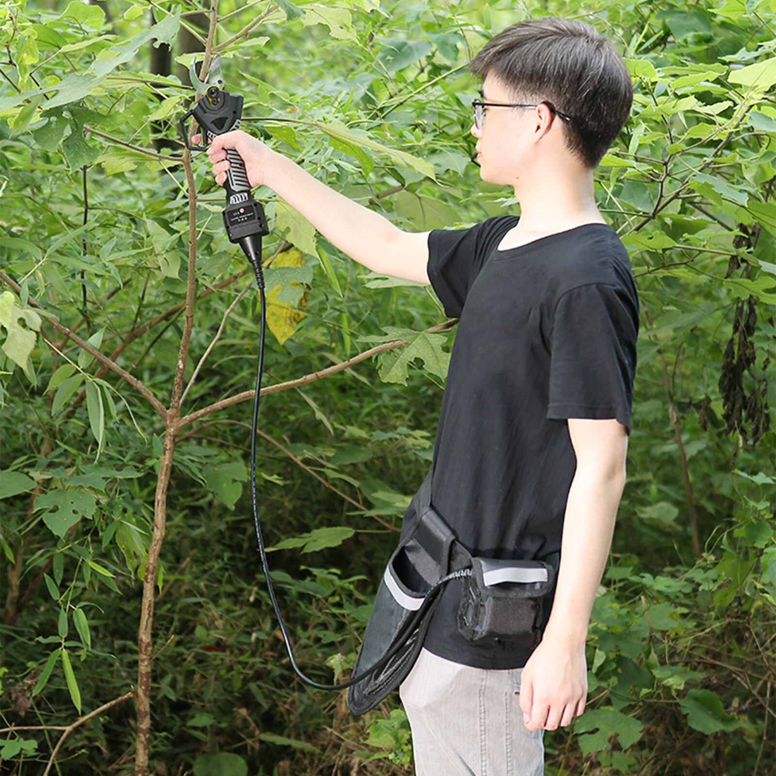 Job Tools Lithium Battery Pruning Backpack Electric Scissors One-hand Saw Special Tool Kit Battery Backpack Bag Pack Pouch