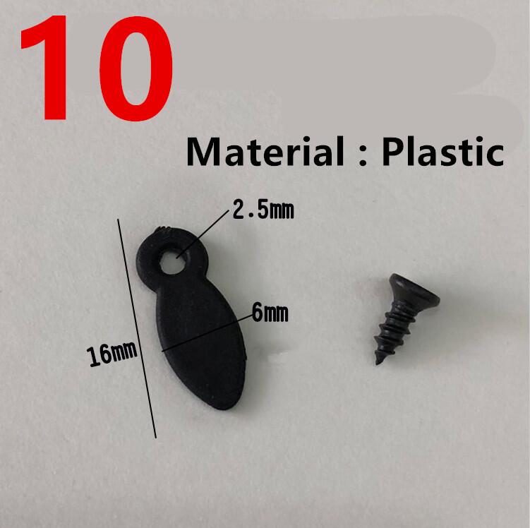 50pc sorte klar metal plastik fotoramme spejl bagplade drejeknap roterende låseknapper til fastgørelse af brad billedramme tilbehør: 10