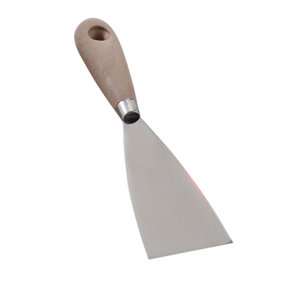 4 pz/impostato pulizia fai da te stucco pala raschietto intonaco strumenti di costruzione parete lama in acciaio inox riutilizzabile manico in legno