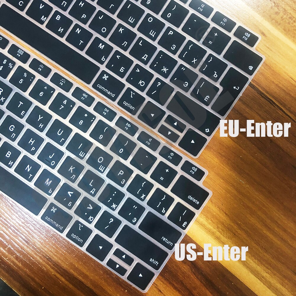 Rosyjska obudowa klawiatury laptopa dla macbook pro13 touchbar wersja amerykańska/europejska dla 13air A2337A2179 A2159 A2289 A1708 folia silikonowa