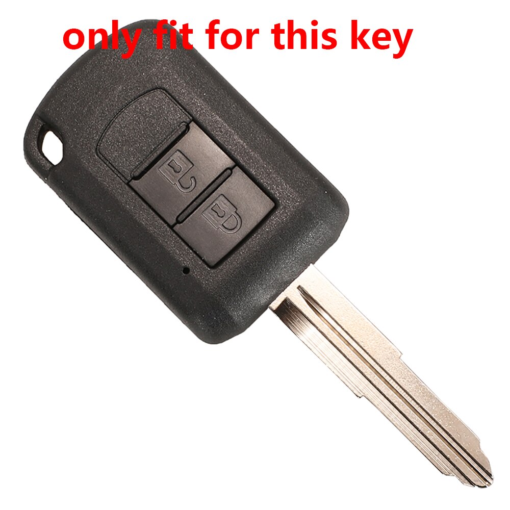 Kirtlandi Silicone Car Key Cover Keychain for Mitsubishi Outlander Lancer Eclipse Galant Mirage Key Holder Case Accessories Bag