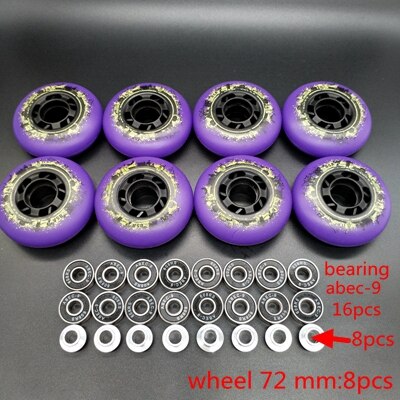 rueda de patín 85 A rueda roja 72 mm 76 mm 80 mm abec-9: Verde