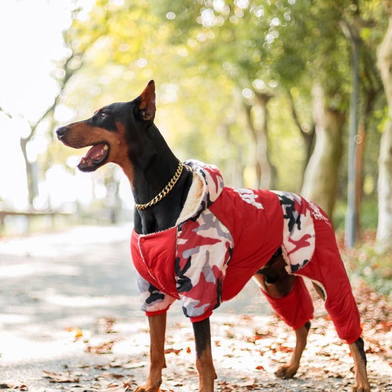 Medium-Grote Hond Kleding Winter Pluche Dikke Katoenen Hond Kleding Golden Retriever Labrador Doberman Husky Hond Jassen Hond Jas