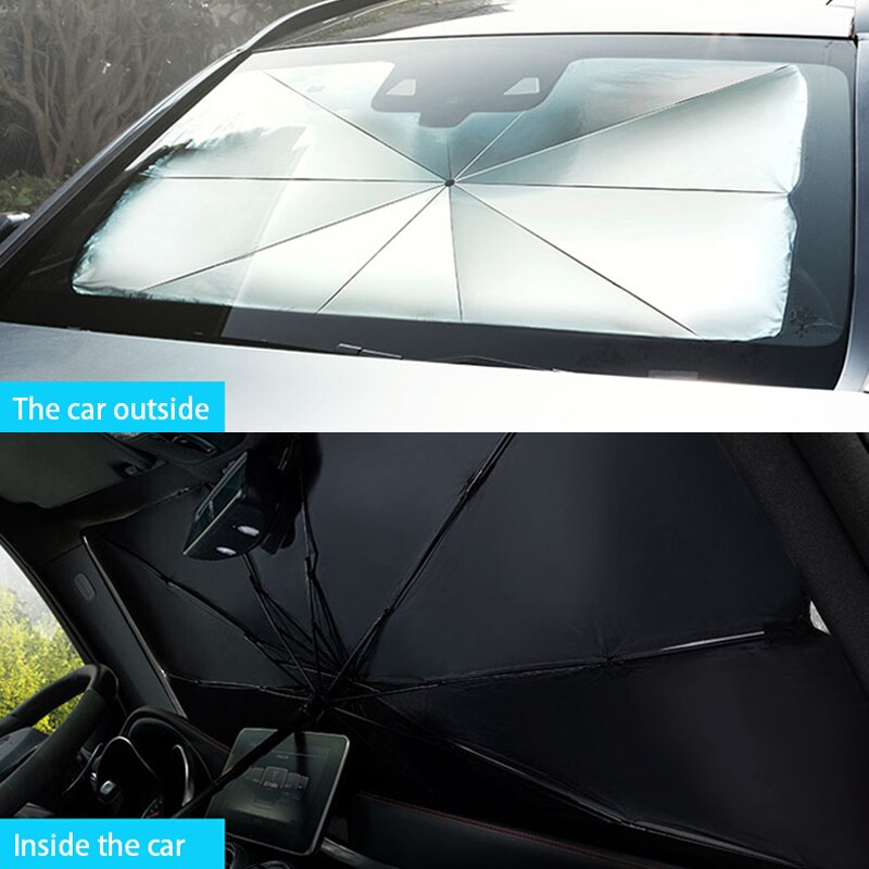 Funda Parasol para coche Interior parabrisas coche verano Parasol de coche cubierta de ventana delantera Parasol UV accesorios protectores