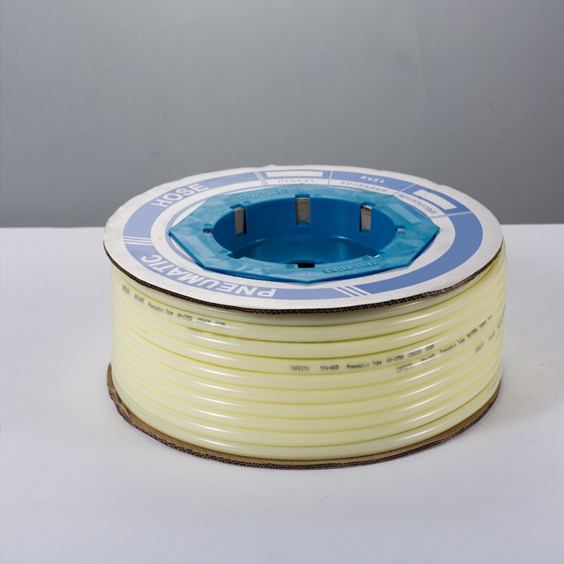 100m/ stk pneumatisk slange pu-rør  od 6mm id 4mm plast fleksibelt rør  pu6*4 polyuretanrør hvit