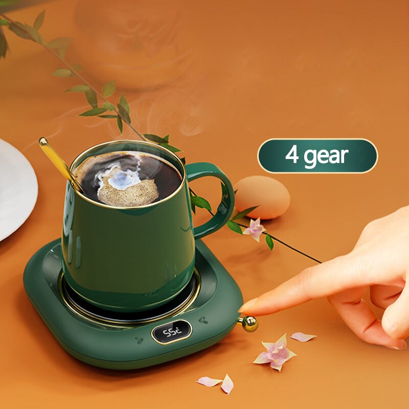 ZK30 Coffee Mug Cup Warmer for Home Office Milk Tea Water Heating Pad Plate Milk Coffee Cup Warmer Auto-off