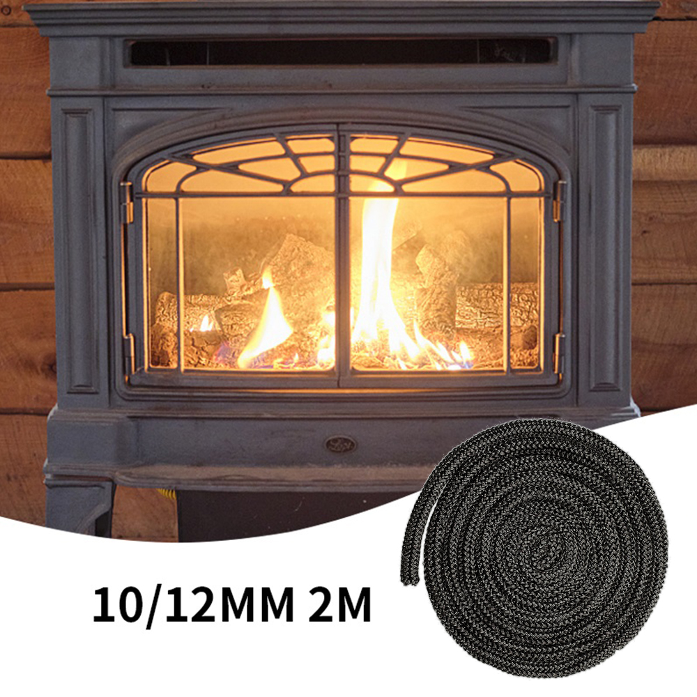 6/8/10/12mm 2M Kamin Abdichtung Seil Dichtung Schnur holz Brennen Herd Tür Fiberglas Hohe Temperatur Abdichtung Seil Ersatz