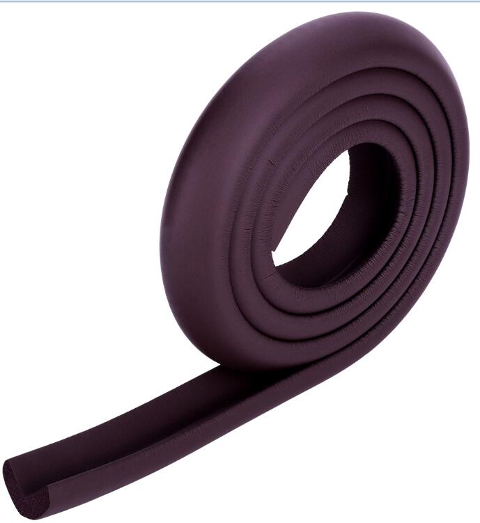 2 m crianças proteção mesa guarda tira protetor de segurança do bebê móveis gaveta borda vidro barra acidente canto borracha pára-choques: Coffee